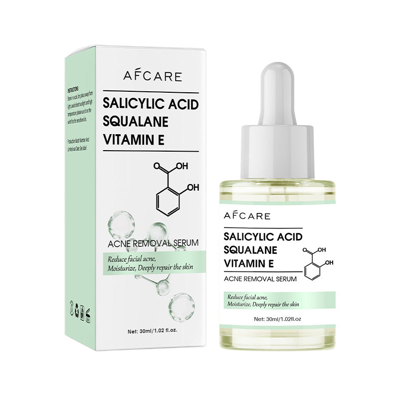 Anti-Acne Face Serum Salicylic Acid Acne Removing Essence Squalane Vitamin E Moisturizing Brightening Korean Skincare Products